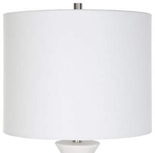 Uttermost Fountain White Marble Buffet Lamp