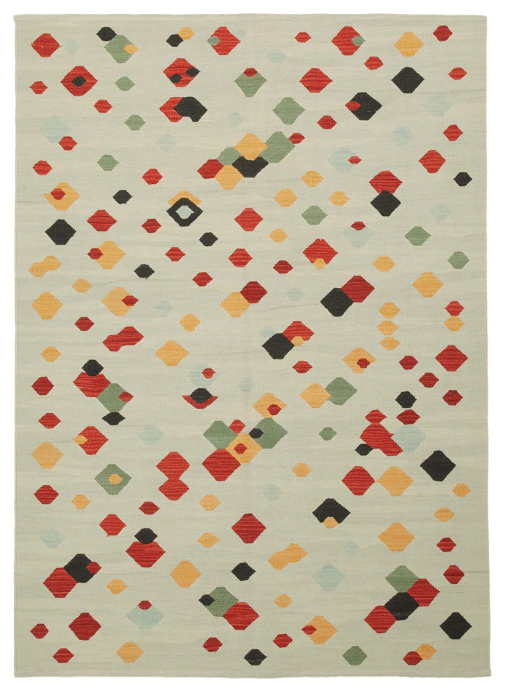 Rug N Carpet - Hand-knotted Turkish 5' 9'' x 8' 1'' Unique Wool Kilim Rug