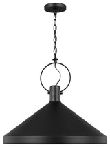 Lyon Large One Light Pendant, Midnight Black