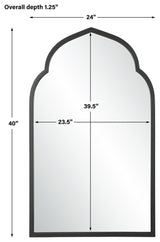 Uttermost Kenitra Black Arch Mirror