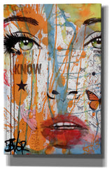 Epic Graffiti "Know" by Loui Jover, Giclee Canvas Wall Art, 26"x40"