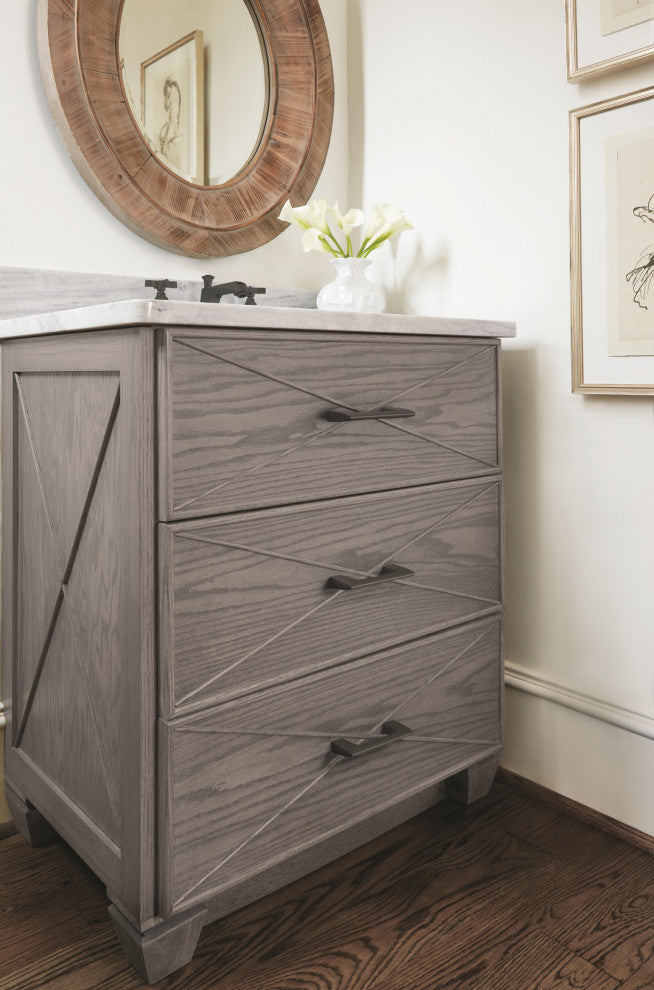Riva Cabinet Pull, Matte Black, 3" Center-to-Center