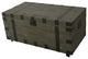 Benzara BM288100 41" Trunk Accent Coffee Table With Storage, Green, Black
