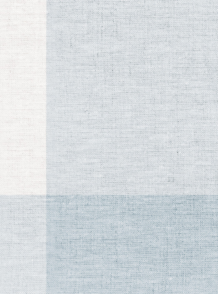 Checkered Fabric Look Medium Peel and Stick Vinyl Wallpaper, Blue, 24"x108"
