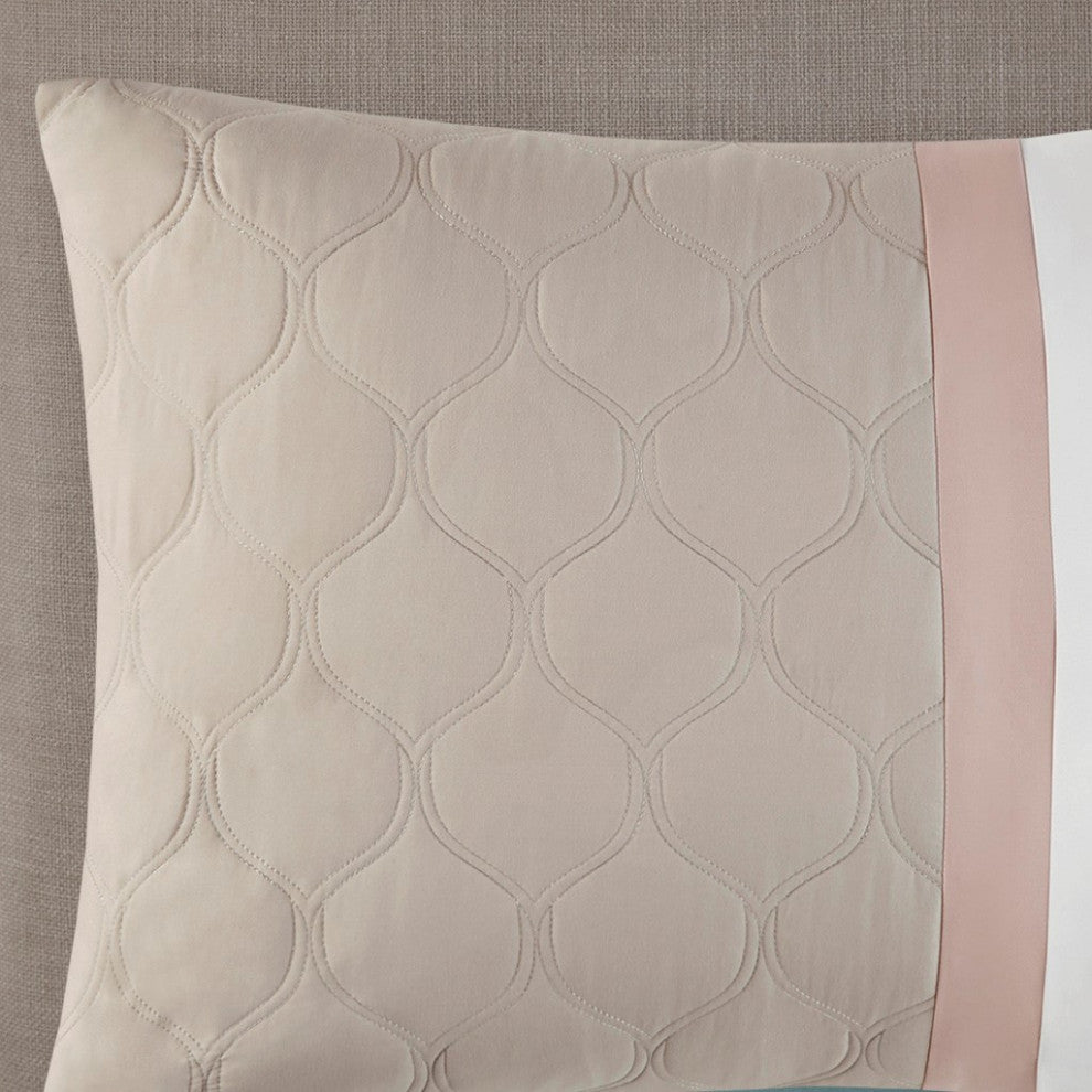 510 Design Shawnee 8 Piece Comforter Set, Blush, Queen