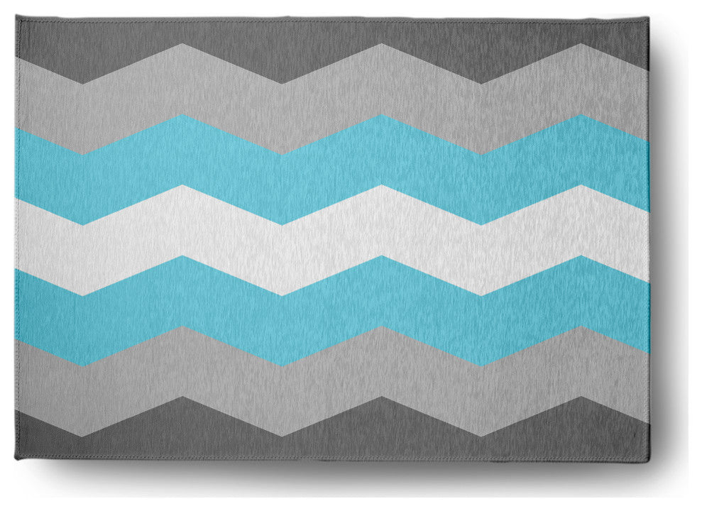 Demi Boy Chevron Chenille Rug, Demi Boy Chevron, 5'x7'