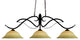 Phoenix Collection 3 Light Billiard Light in Bronze Finish