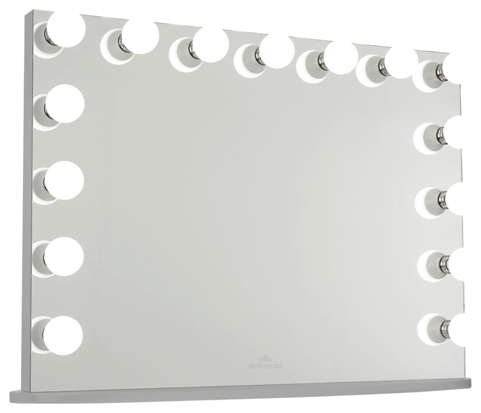 Hollywood Premiere Pro Vanity Mirror, Silver, Non-Bluetooth
