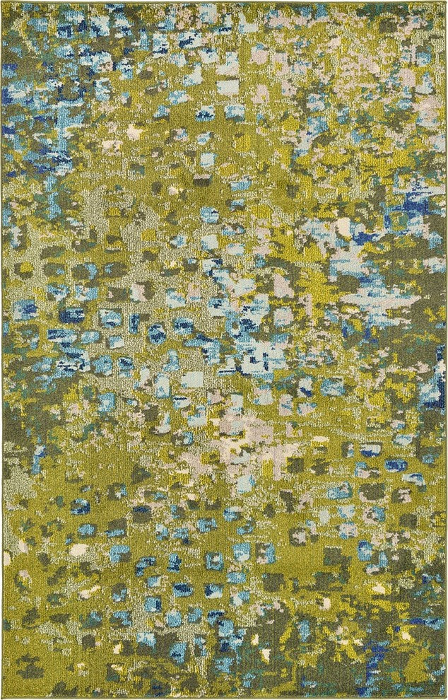 Unique Loom Green Jardin Ivy 5' 0 x 8' 0 Area Rug