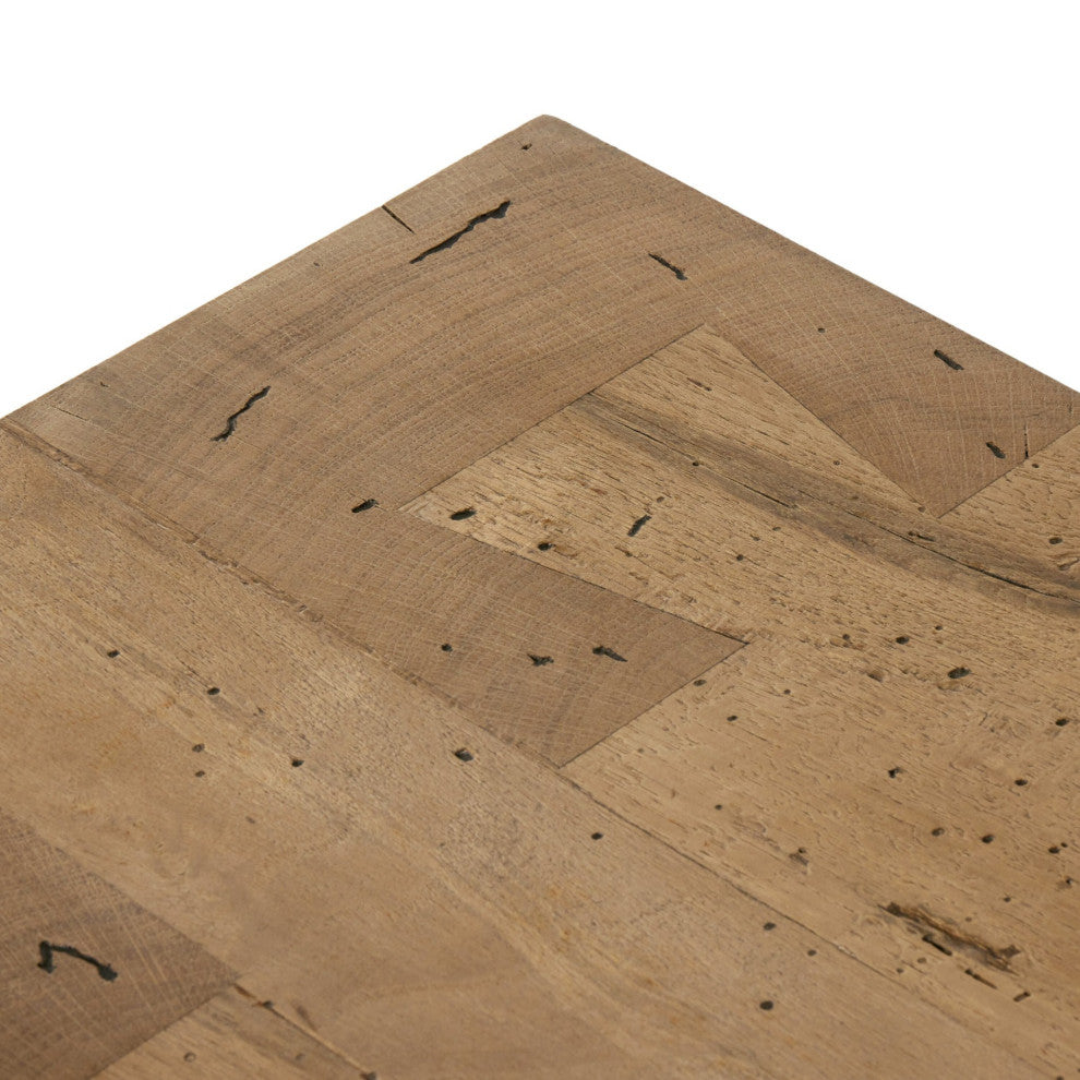 Abaso Media Console Rustic Wormwood Oak