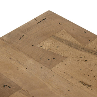 Abaso Media Console Rustic Wormwood Oak