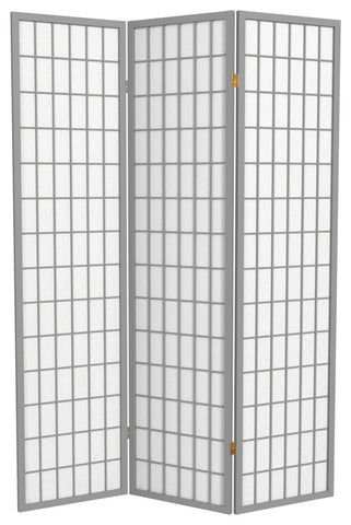 6' Tall Window Pane, Special Edition, Gray, 3 Panels
