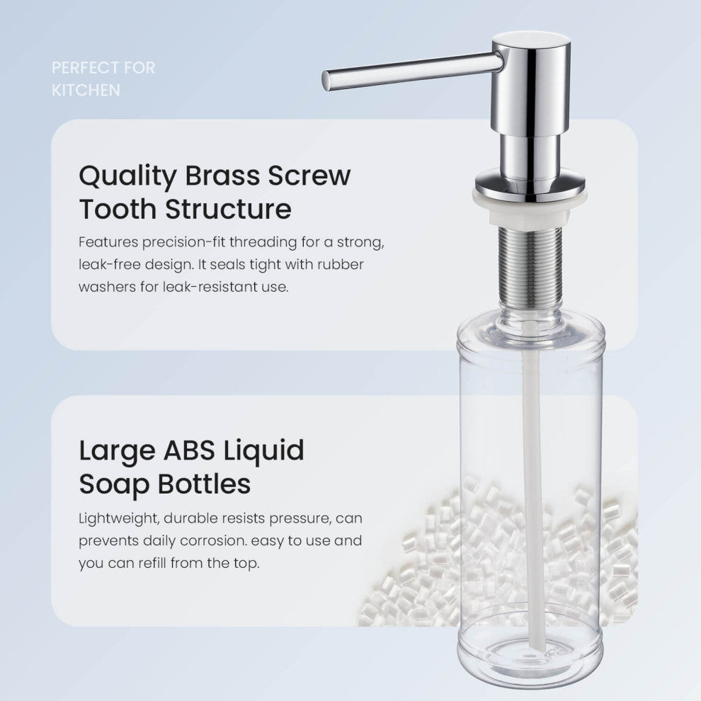 KIBI Kitchen Soap Dispenser KSD100, Chrome