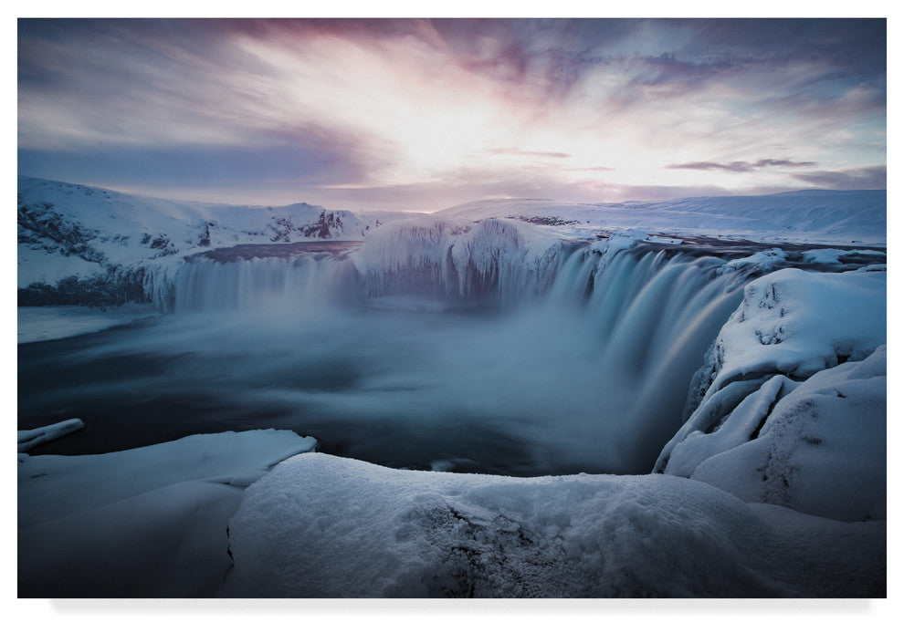 Colin Bradnam 'Morning Godafoss' Canvas Art, 24"x16"