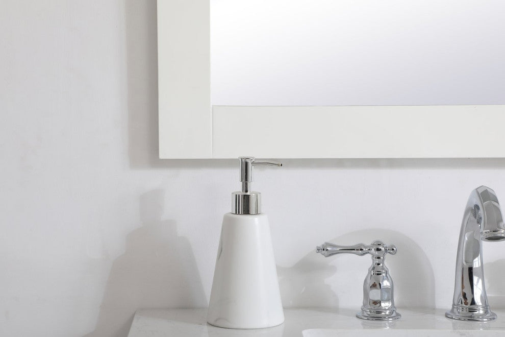Anderson Rectangle Vanity Mirror 27", White