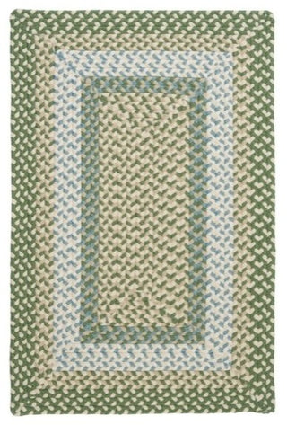 Montego MG19 Lily Pad Green Indoor/Outdoor Area Rug, Rectangular 4'x6'