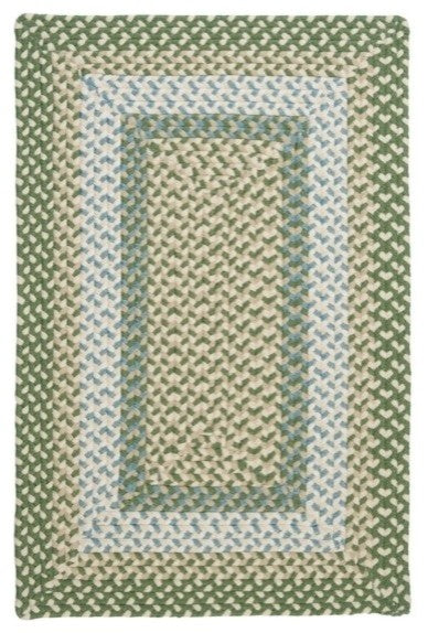 Montego MG19 Lily Pad Green Indoor/Outdoor Area Rug, Rectangular 4'x6'