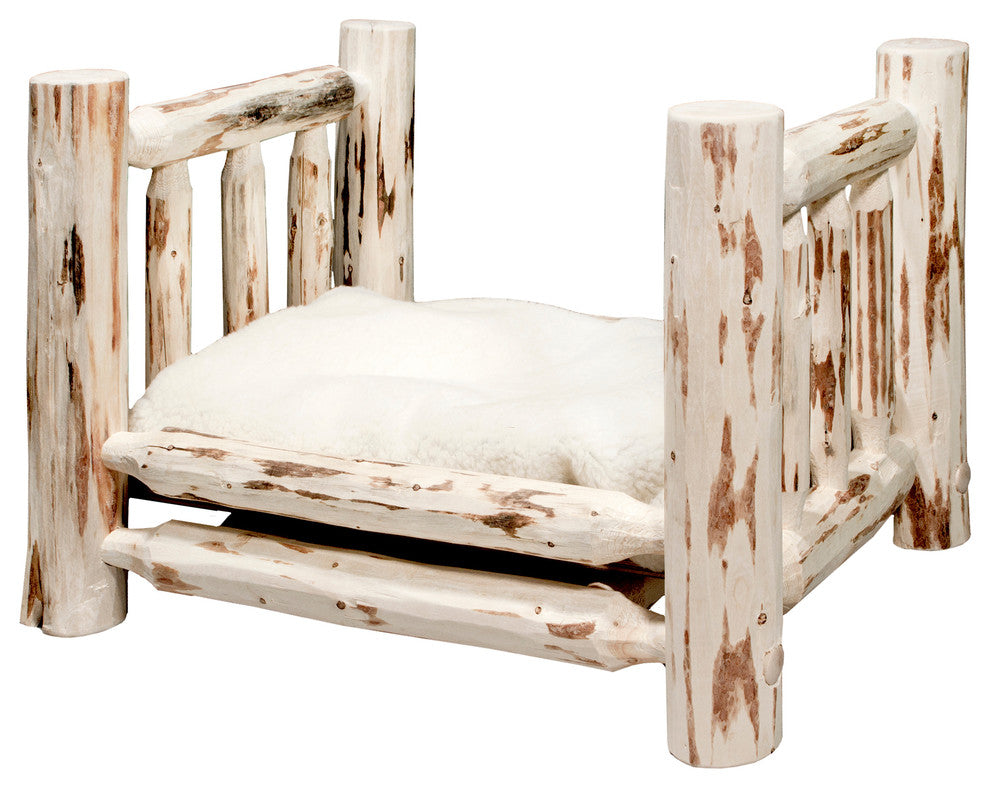 Montana Collection Small Pet Bed With Mattress, Ready to Finish