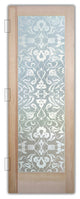 Interior Prehung Door or Interior Slab Door - Floweret - Douglas Fir (stain...