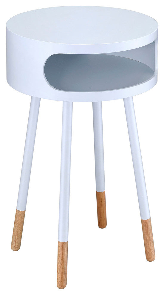 Soneto Collection End Table, White