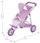 Baby Doll Jogging Stroller - Purple / Stars