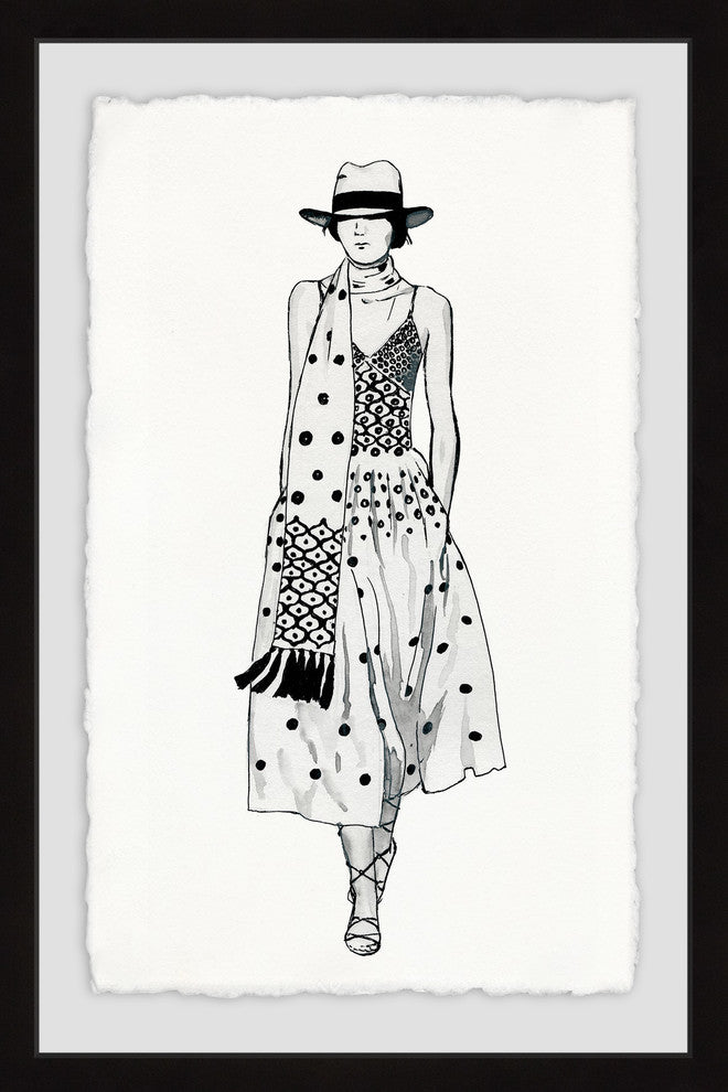 "All About Dots" Framed Painting Print, 20"x30"