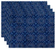 Sun Tile Geometric Print Placemat, Set of 4, Blue