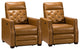 Fernando 31.50"W Genuine Leather Power Recliner, Set of 2, Camel