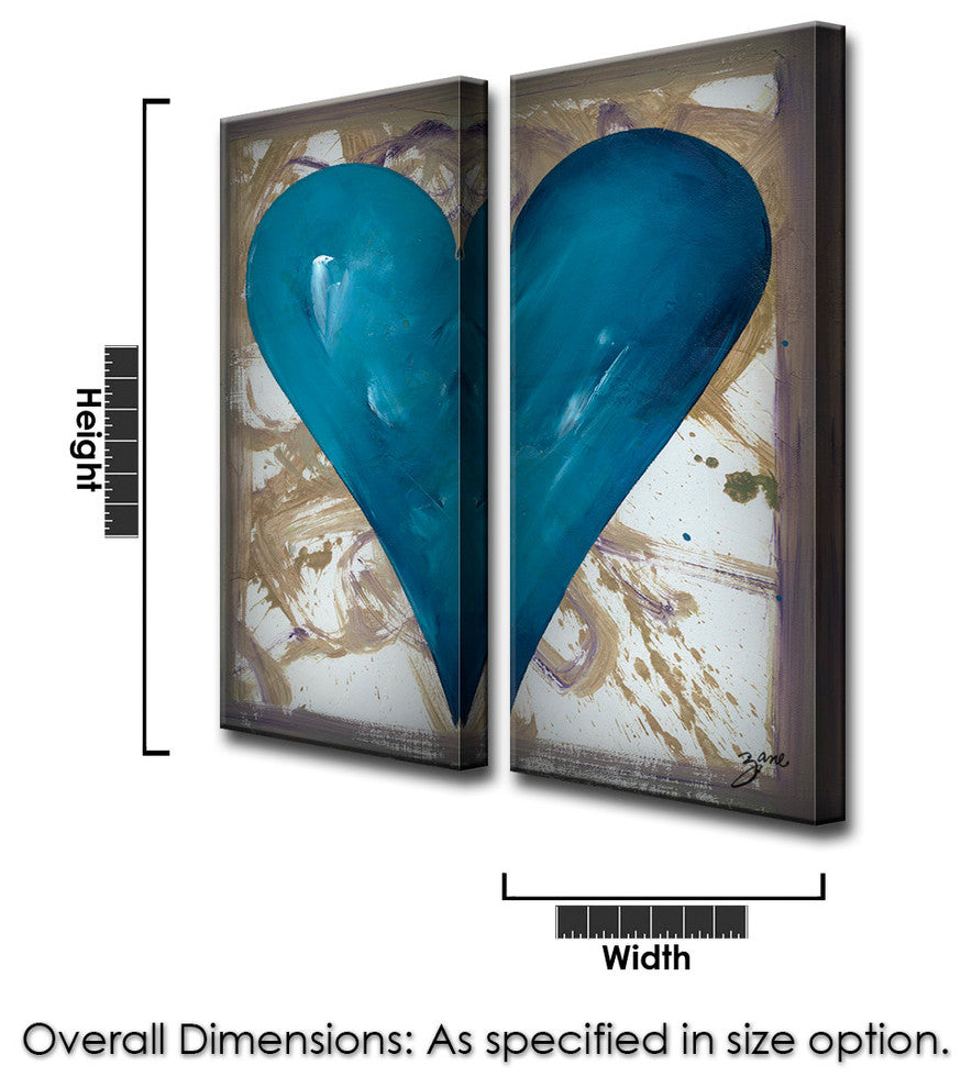 Heartwork "Irvin" 2-Piece Canvas Art Set, 40"x16"