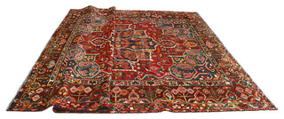 Fine Vintage Bakhtiari Nikolas Red/Eggplant Rug, 8'11 x 11'7