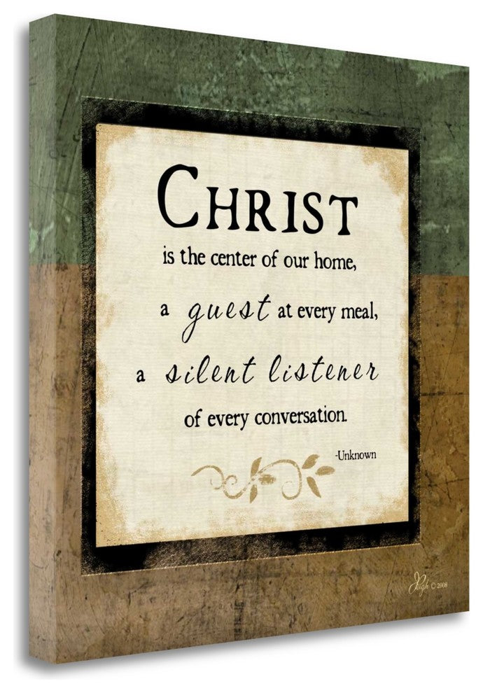 "Christ Is The Center Of Our Home" By Jennifer Pugh, Gallery Wrap Canvas