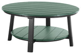 Poly Deluxe Conversation Table, Green & Black