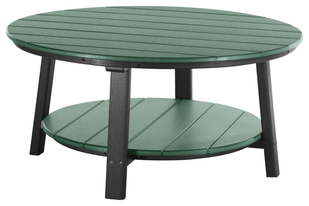 Poly Deluxe Conversation Table, Green & Black