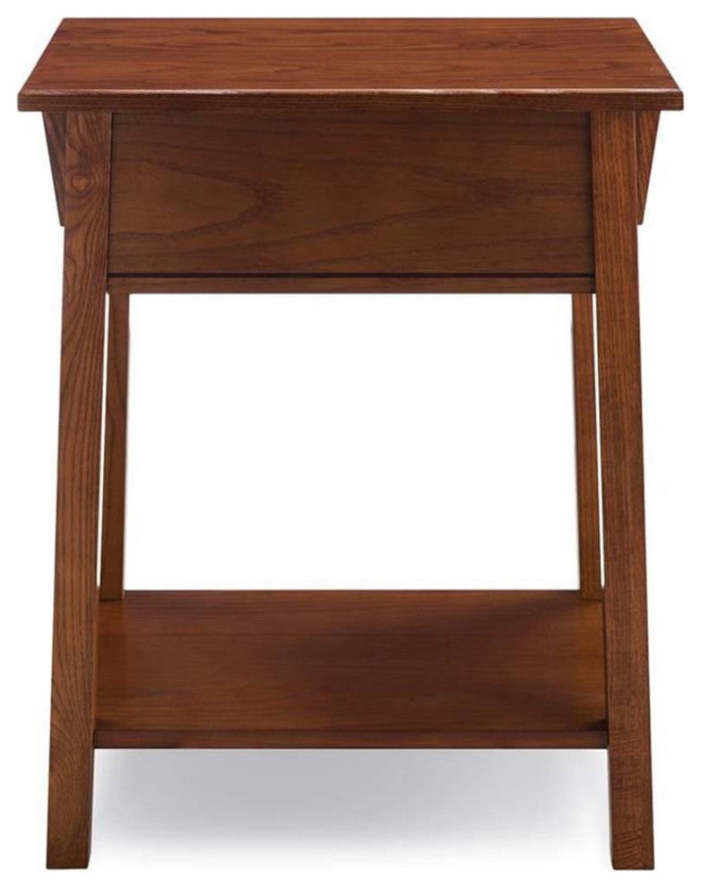 Bowery Hill 1 Drawer Nightstand in Russet
