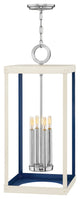 Hinkley Porter Large Open Frame Pendant, Polished Nickel
