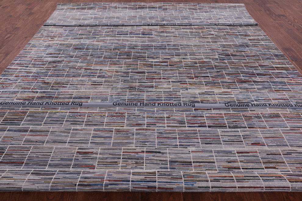 9' 11" X 14' 3" Moroccan Handmade Wool Rug Q8592