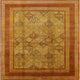 Ahgly Company Indoor Square Mid-Century Modern Area Rugs, 4' Square