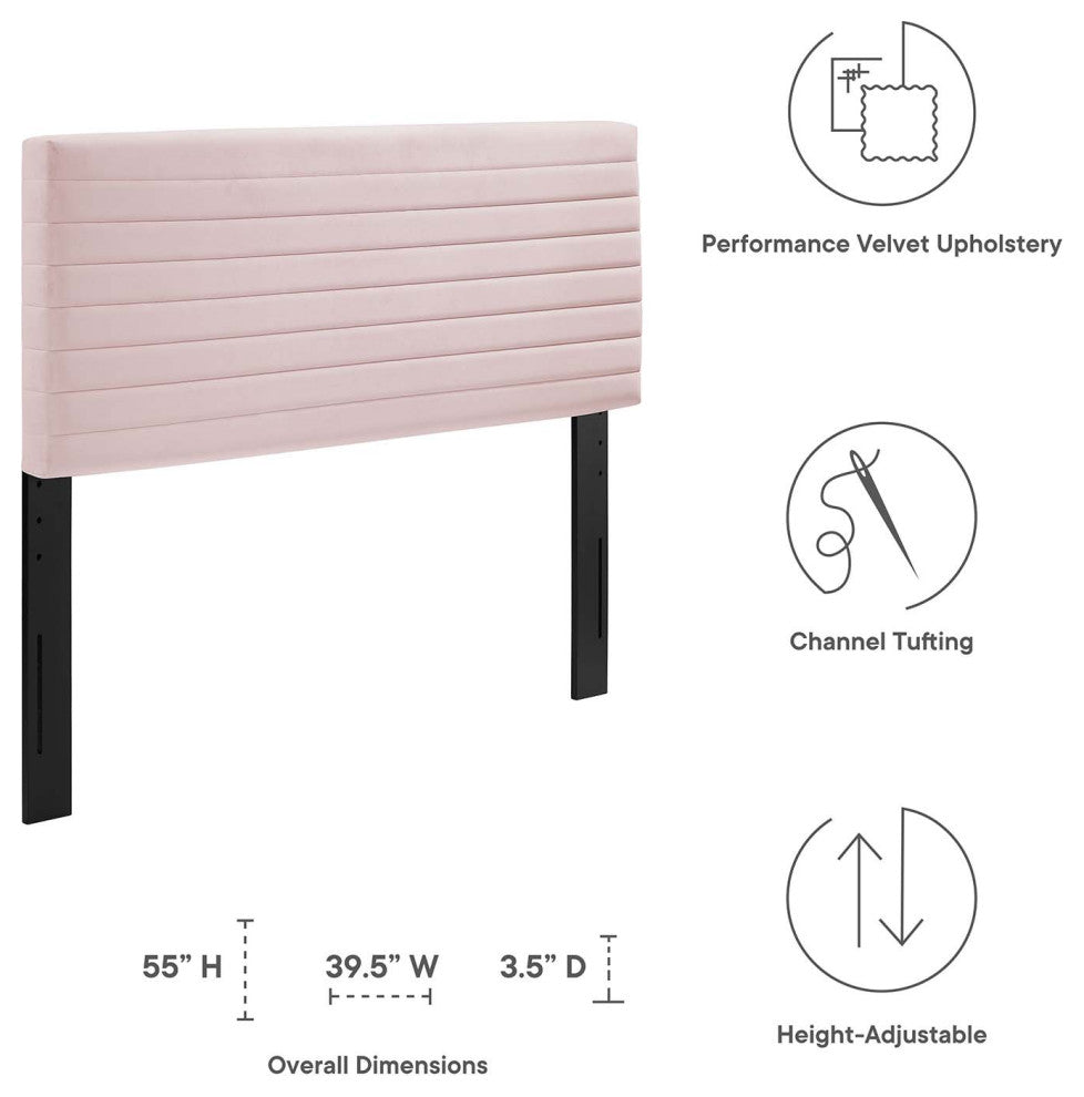 Tranquil Twin Headboard, Pink