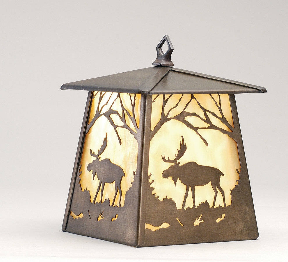 7 Wide Moose at Dawn Hanging Wall Sconce