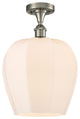 Innovations 516-1C-SN-G461-12 1 Light Semi-Flush Mount, Brushed Satin Nickel