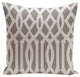 Geometric Decorative Pillow, Classic Gray, 18"x18"