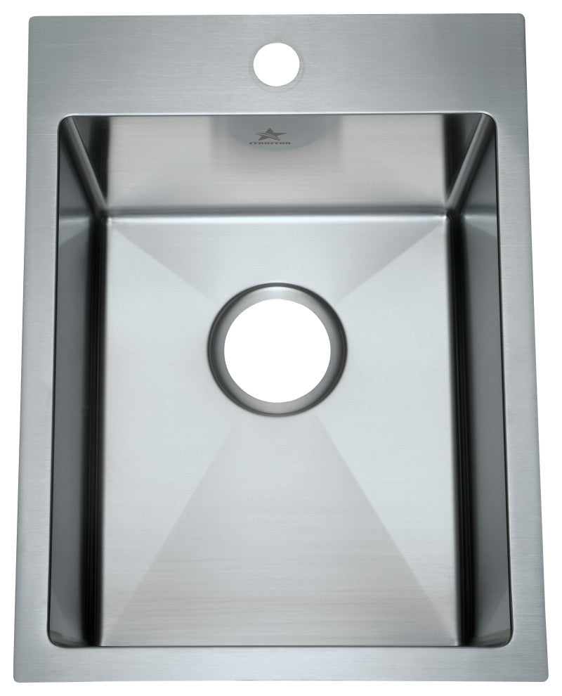 Drop-in Topmount 304 Stainless Steel, Single Bowl, 15x20x9, With Grid