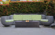 Pyromania Moderne Concrete Fire Table, 58"x32", Charcoal, Propane