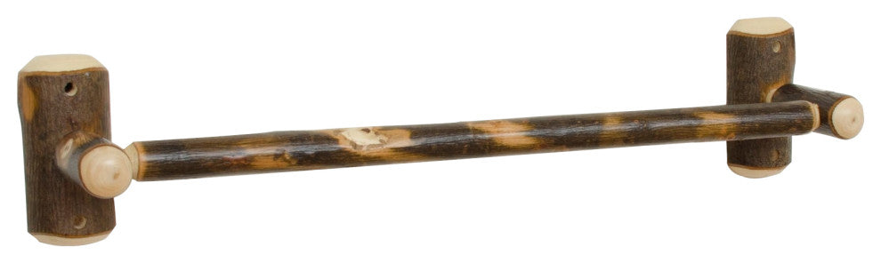 Hickory Log Bath Towel Holder
