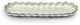 Peony 14" Rectangular Tray, Snow
