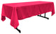 LA Linen Rectangular  Polyester Poplin Tablecloth, Fuchsia, 60"x126"
