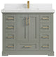 Boston 42 Single Sink Bath Vanity in Evergreen 2" Empira Quartz