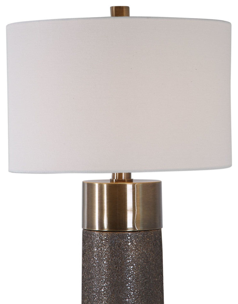 Uttermost 27914-1 Brannock 18"W Medium (E26) Single Bulb Base - Metallic Golden