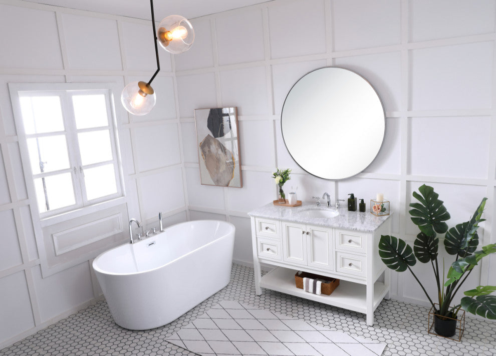 Matilda 48" Single Bathroom Vanity Set, White