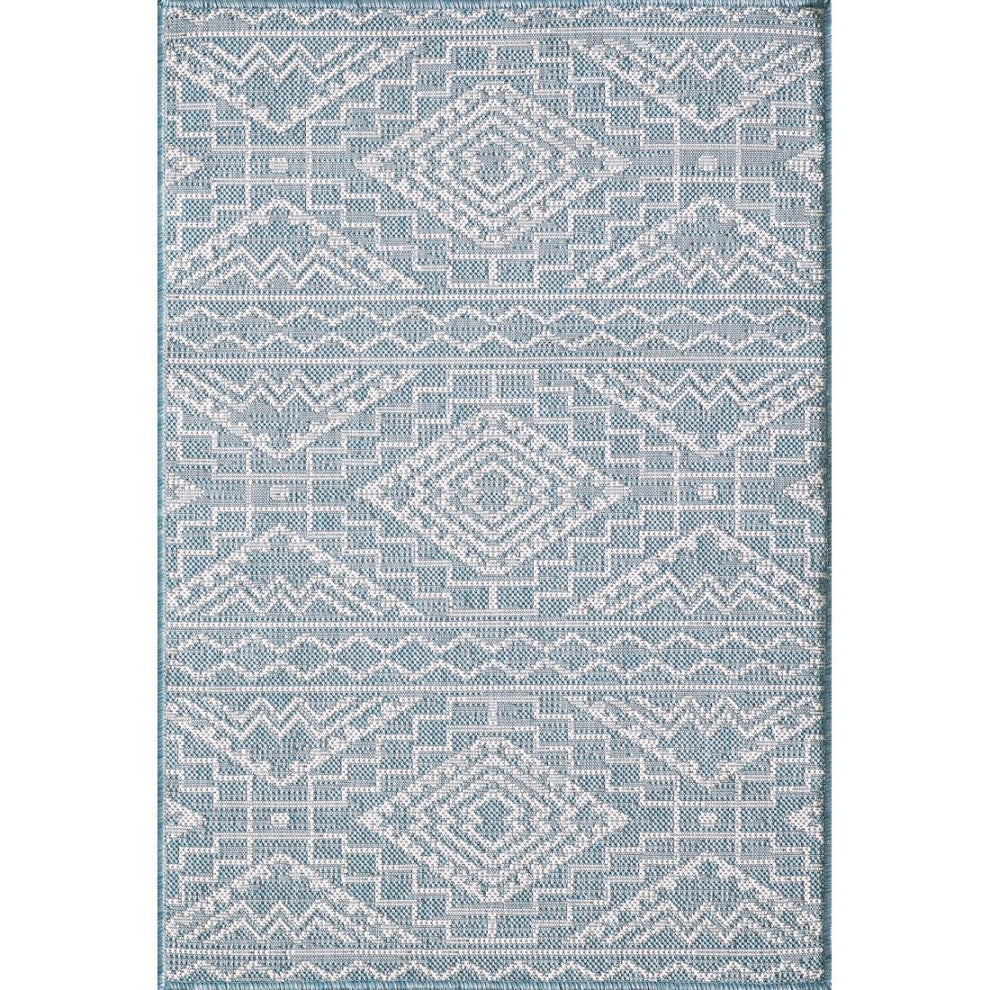 KAS Provo 5779 Aqua Quinn Area Rug, 7'10"x10'10"